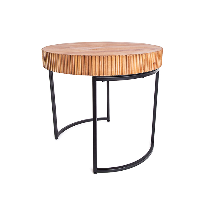 Mesa lateral vintage 65x64x23cm