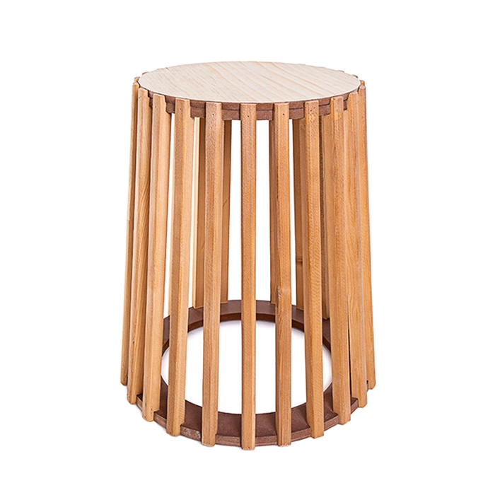 Mesa lateral ripada 47x32x41cm