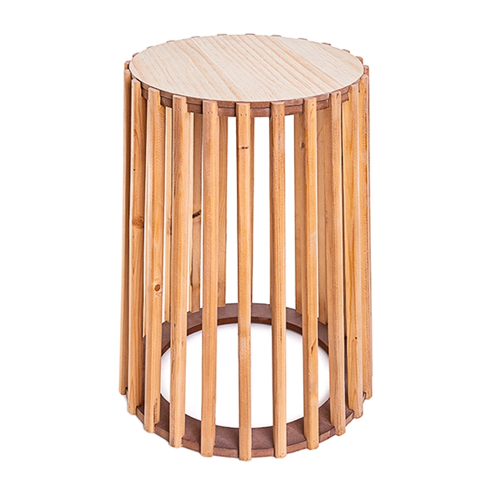 Mesa lateral ripada 56x36x45cm