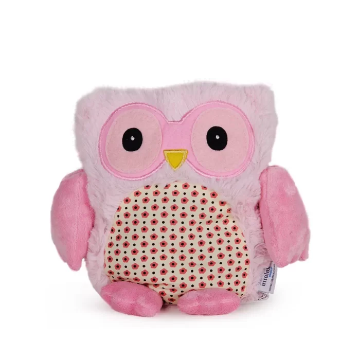 Coruja térmica rosa 21x20x5cm