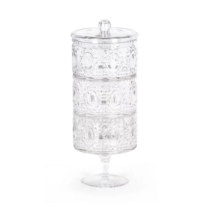 Kit higiene acrílico elegante 25x11x9cm