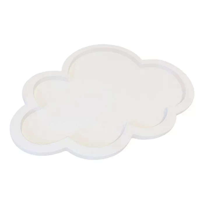 Bandeja branca nuvem 2x30x15cm
