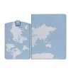 Capa passaporte mundo azul 14x11x2cm