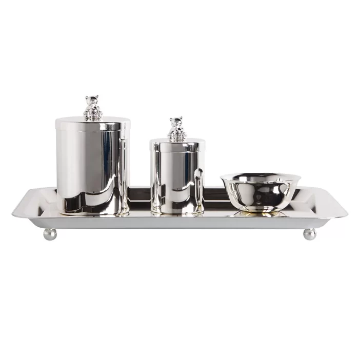 Kit higiene silverplate urso 3x38x27