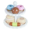 Jogo donuts madeira 16x15x15cm