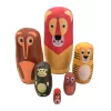 Jogo 6 matryoshkas floresta 15x7x7cm