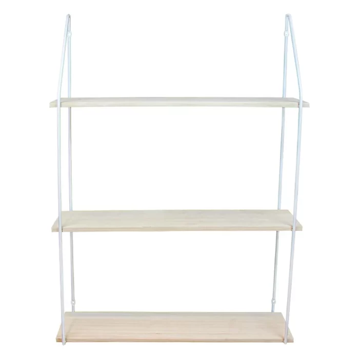 Prateleira 3 andares metal 86x65x15cm