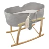Moisés de balanço cinza 74x85x44cm