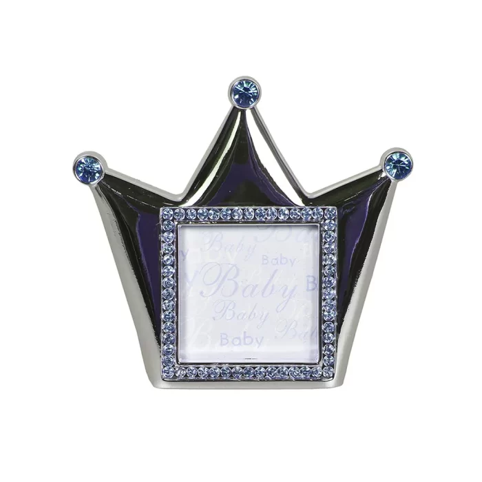 Porta-retrato coroa azul 8x9x1