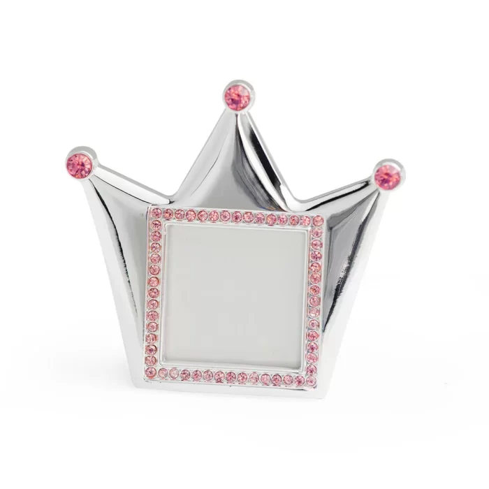 Porta-retrato coroa rosa 8x9x1