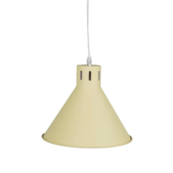 Pendente metal amarelo pastel 24x26