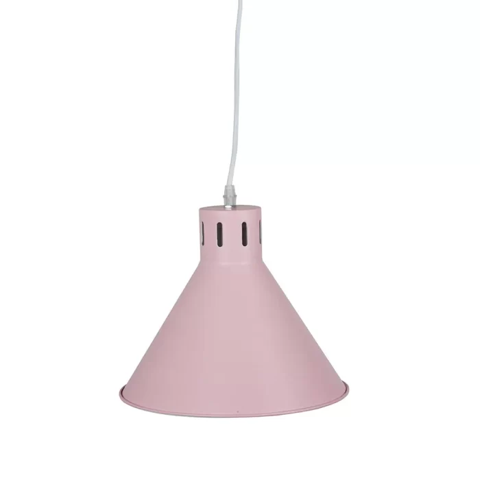 Pendente metal rosa pastel 24x26