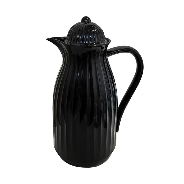 Garrafa térmica vintage preta 30x12x19cm