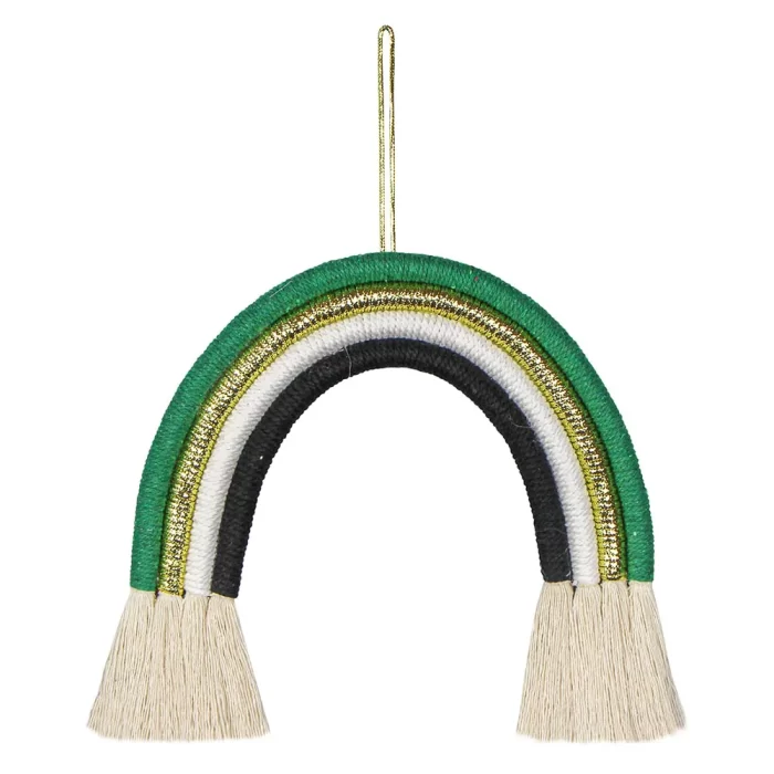 Adorno arco-íris verde 31x24x2cm