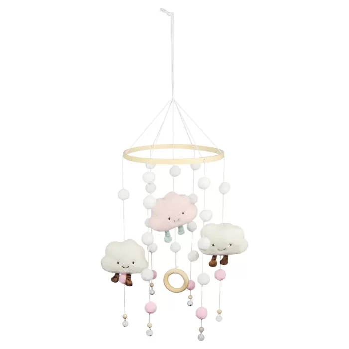 Móbile nuvens de rostinho 67x20x20cm