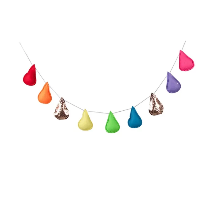 Decoração parede gotas 8x4x102cm