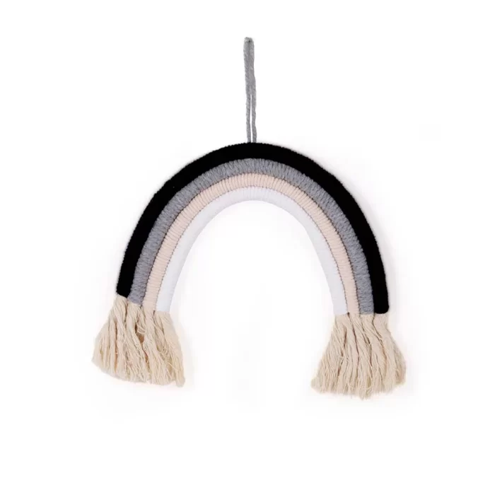 Adorno arco-íris p&b 24x25x1