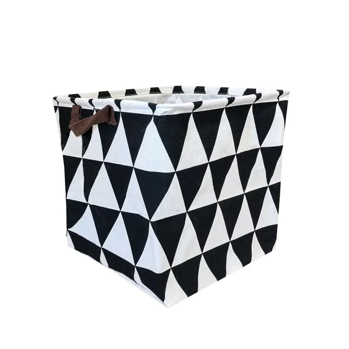 Cesto brinquedo triângulos 30x33x33cm