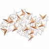 Escultura de parede pássaros 63x104x2cm