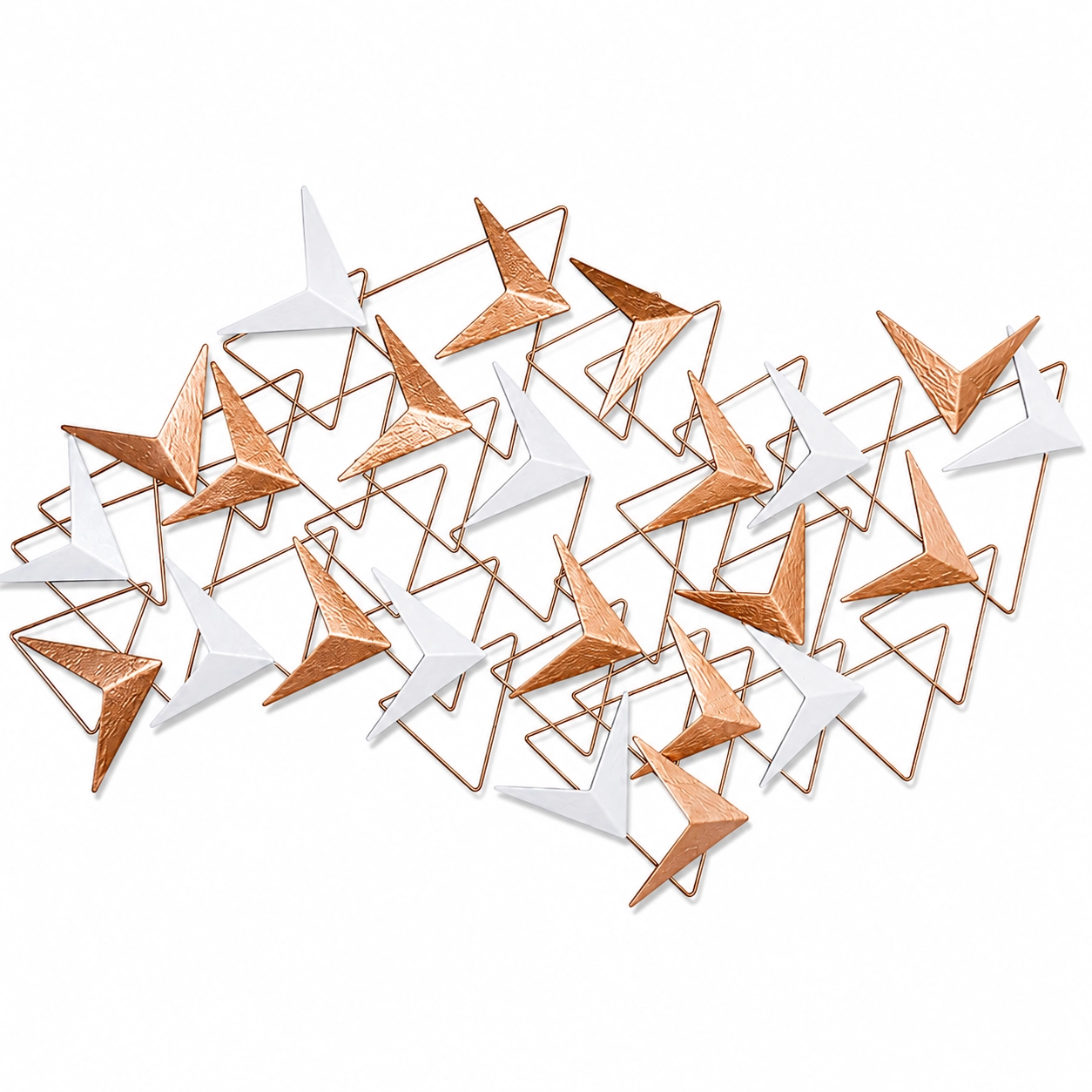 Escultura de parede pássaros 63x104x2cm