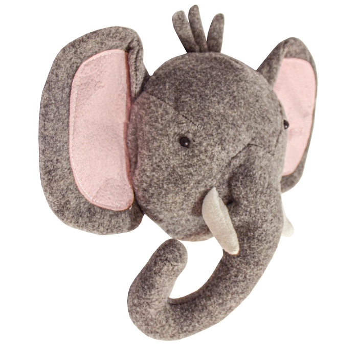 Alternative view of Cabeça decorativa elefante 40x43x19cm