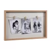 Quadro porta-foto 3 fotos 27x43x3cm
