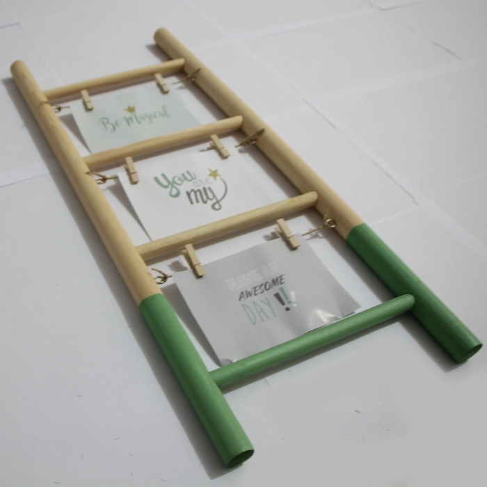 Alternative view of Porta-retrato escada verde 60x25x3cm