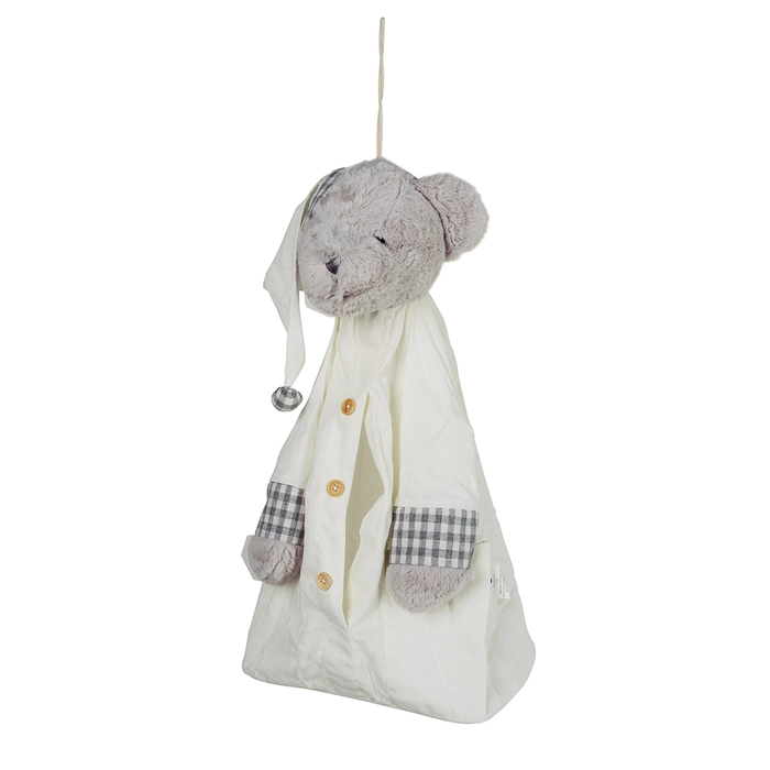 Alternative view of Jogo 2 porta-fralda urso 46x25x15cm