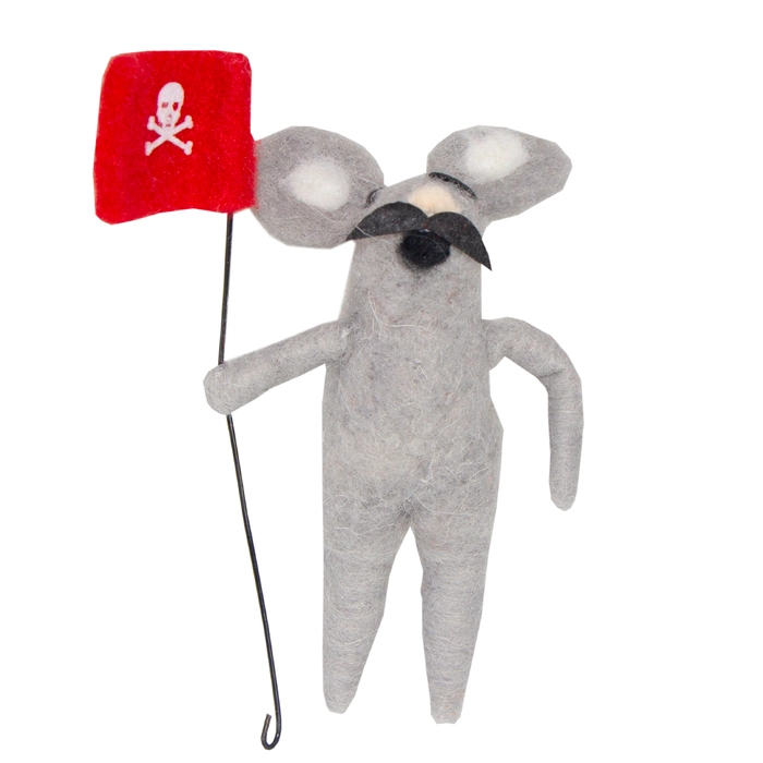 Alternative view of Jogo 3 piratas feltro 14x6x9cm