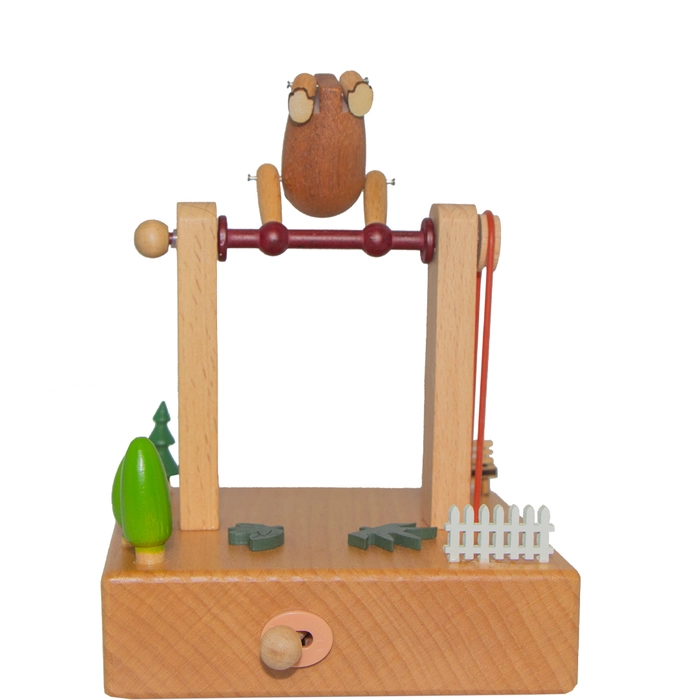 Alternative view of Caixa de música macaco caco 12x11x11cm