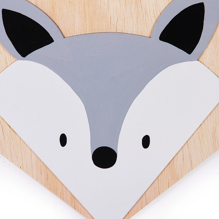 Alternative view of Quadro banderola raposa 30x25x1cm