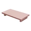 Bandeja pé reto rosa queimado 3x30x15cm