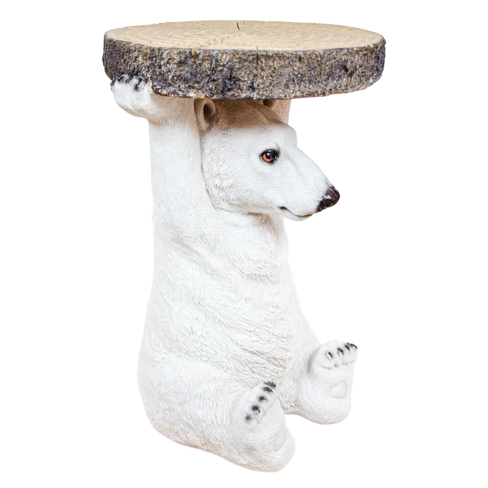 Alternative view of Mesa urso polar resina g 50x33x33cm