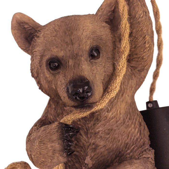 Alternative view of Luminária teto urso marrom 97x15x14cm