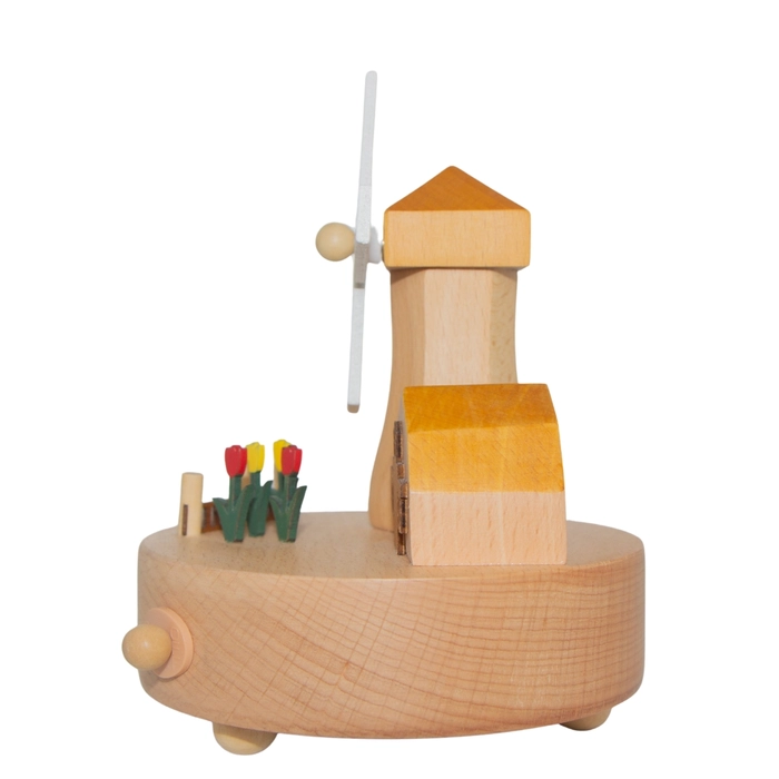 Alternative view of Caixa de música moinho 14x11x11cm