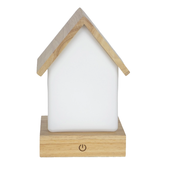 Luminária casinha recarregável 20x12x12cm