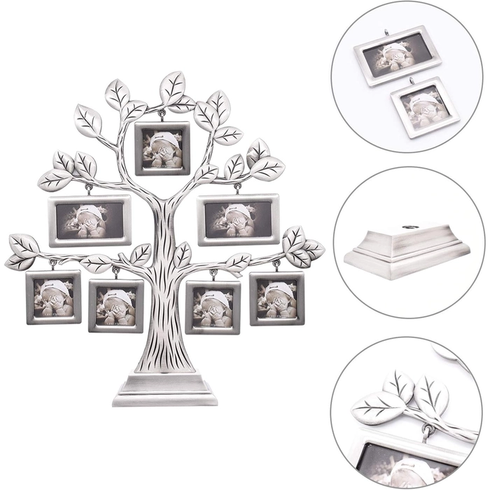 Alternative view of Árvore genealógica prata 28x26x5cm
