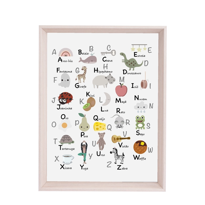 Quadro alfabeto animado 52