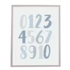 Quadro números pastel azul 42