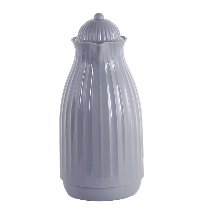 Alternative view of Garrafa térmica vintage cinza 30x12x19cm