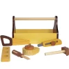 Jogo ferramentas madeira 13x26x23cm