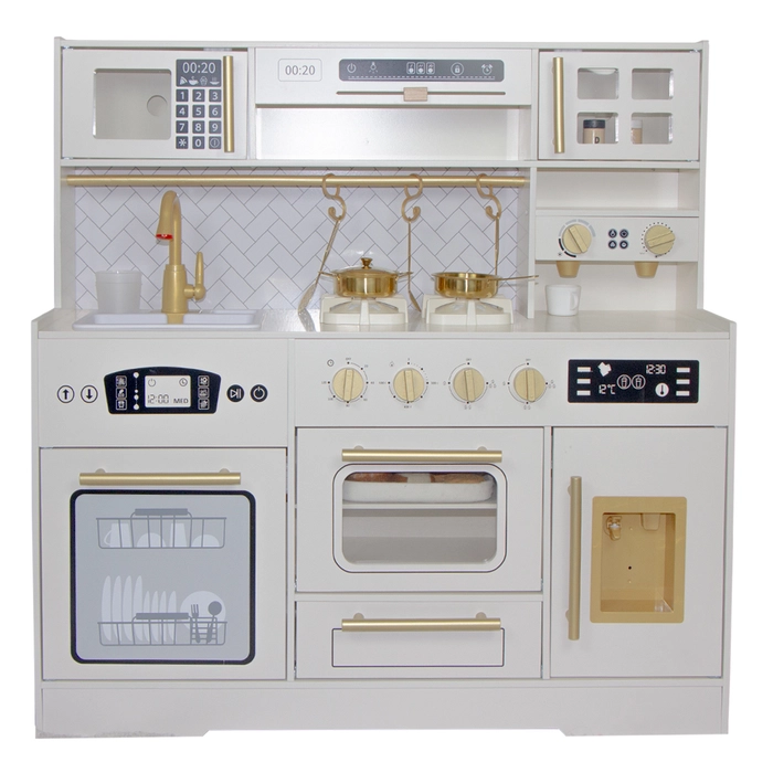 Cozinha branca dourada 90x91x29cm