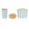 Jogo hambúrguer 16x26x13cm