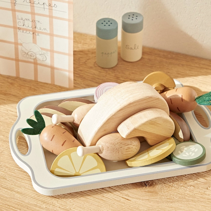 Alternative view of Jogo frango e legumes 10x22x15cm