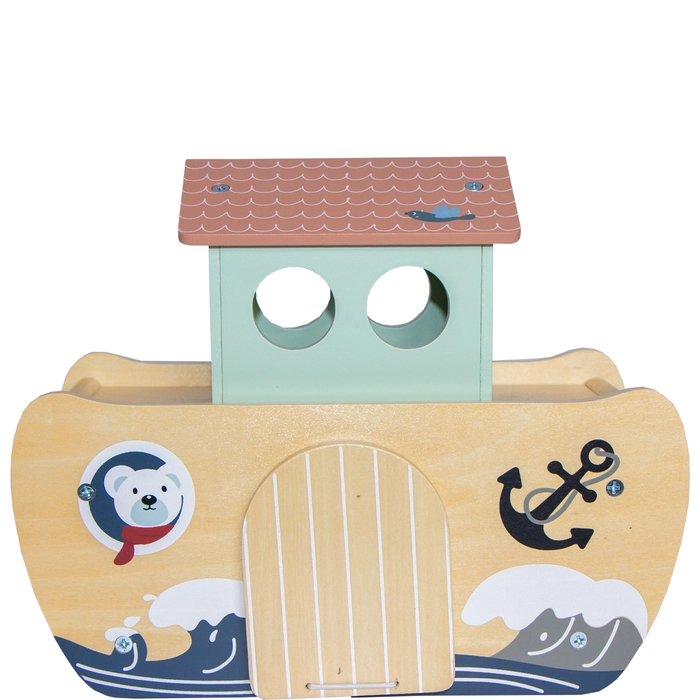 Alternative view of Arca de noé madeira 22x26x13cm