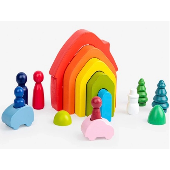 Alternative view of Casa arco-íris 20x18x4cm