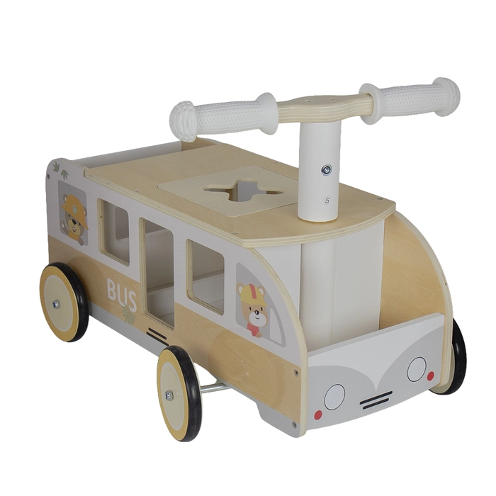 Alternative view of Carrinho madeira compartimento 35x32x48cm