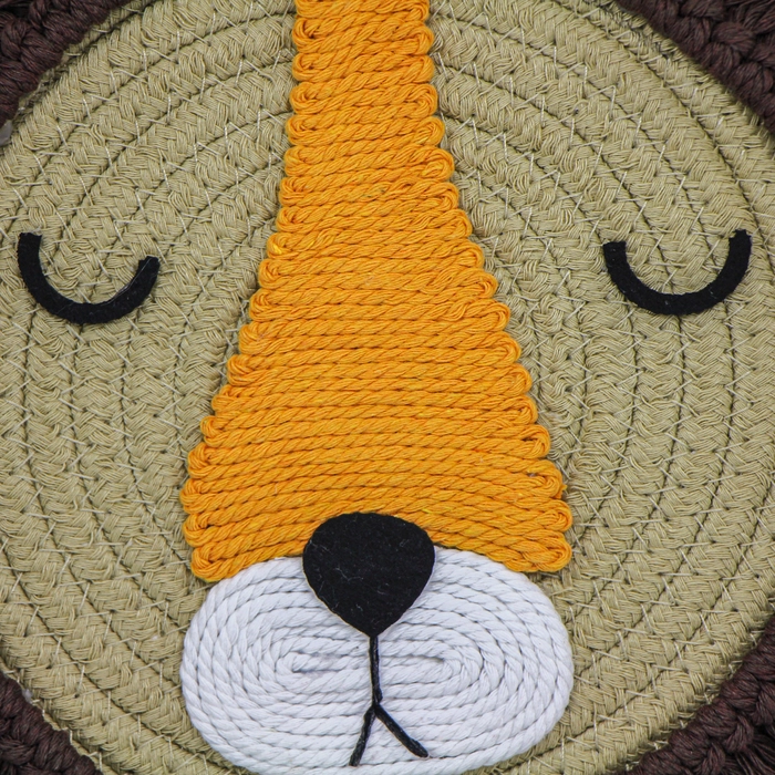 Alternative view of Adorno de parede leão 26x26x1cm