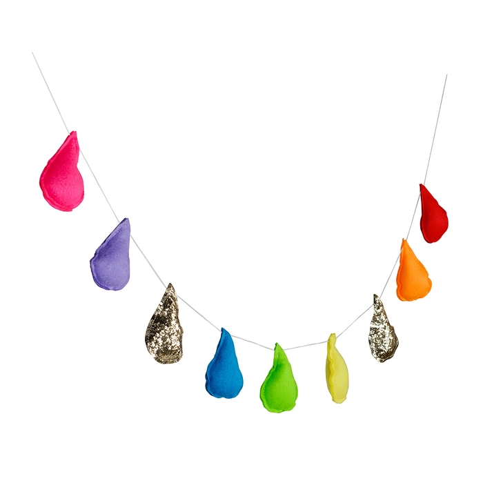 Alternative view of Decoração parede gotas 8x4x102cm