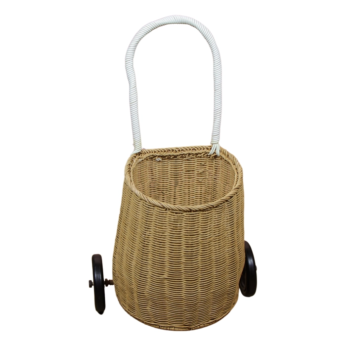 Alternative view of Carrinho de feira fibra natural 54x32x22cm